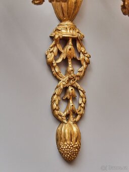 Luxusní nástěnné lampy neoklasicistní – zlacený bronz - 7