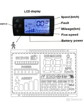 Sada pro přestavbu elektrického kola 26palcu 48v 1500w - 7