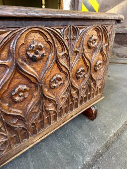 Starožitná secesní truhla (132025) - 7