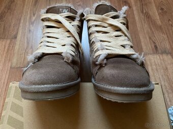 Pánské kožené zimní boty Weinbrenner s kožichem - č. 44 - 7