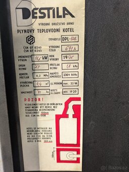 Plynový kotel destila - 7