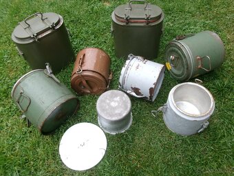 prodám příslušenství k vojenské kuchyni-kotel, velké modře s - 7