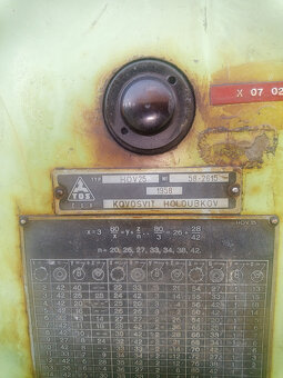 obrážečka svislá TOS, typ HOV 25 - 7