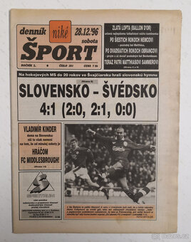 Staré noviny Denník Šport 30ks - 7