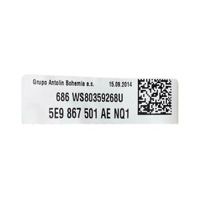 Stropnice černá 5E9867501AE Škoda Octavia 3 RS kombi 2015 - 7