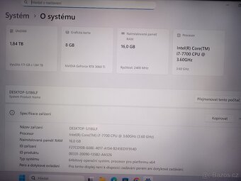 Herní PC, MSI GeForce RTX 3060 Ti GAMING Z TRIO 8GB GDDR6 - 7