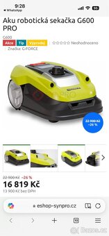 Robotická sekačka G-FORCE s příslušenstvím - 7