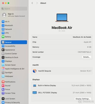 Apple MacBook Air 13,3" Gold, M1, TOP stav, záruka - 7