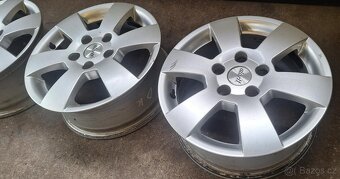 Alu disky Škoda 15" – 5x112 – velmi dobrý stav + ventily - 7