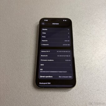 iPhone 15 Pro 256GB, 100% baterie, jako nový, rok záruka - 7