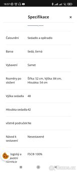 8ks židlí + 2 stolky - 7