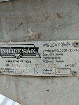 Přívěsní vozík na 3500kg - 7