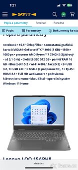 Herní notebook Lenovo - 7