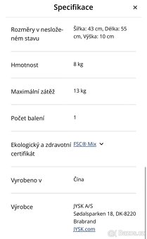 Noční stolek Jysk HEMDRUP - 7