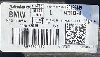 BMW GT F34 nárazník m-paket blatník světlo - 7