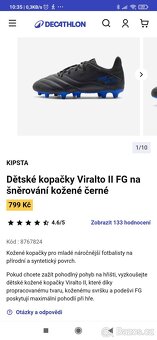 Kopačky kožené černé vel. 37, Decathlon - 7