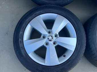 205/55R16 ALU KOLA OCTAVIA III 6,5x16 5x112 ET46 TOP STAV - 7