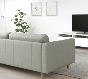 Landskrona IKEA gauč + podnožka - 7