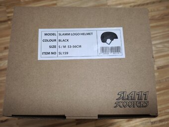 Slamm - Logo Helmet Black - helma + samolepky - 7