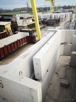 Prvky opěrné zdi, beton, T a L ,  T - 200 - T-520 cm  L-100 - 7