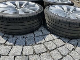 Sada Alu disky 21”+ pneu Tesla model S, Silver Turbine - 7