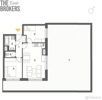 Prodej luxusního bytu 3+kk, 55.16 m2, Praha - 7