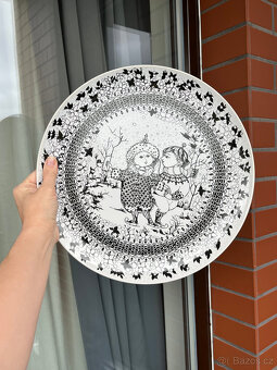 Rosenthal Tác na zavěšení Zima 35 cm, Bjorn Wiinblad - 7