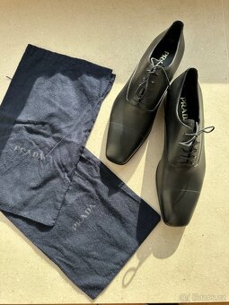 Společenské boty Prada Saffiano Oxford - 7