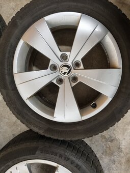 Zimní originílní Alu sada Superb 215/55 R17 - 7