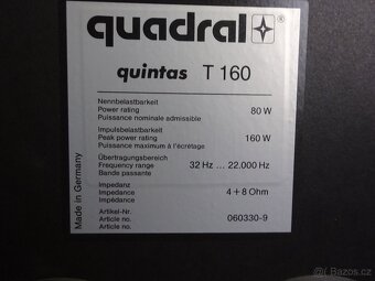 sloupové reproduktory QUADRAL QUINTAS T160 - 7