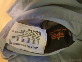 Pánská bunda bomber Alpha industries vel.XL,barva-air blue - 7