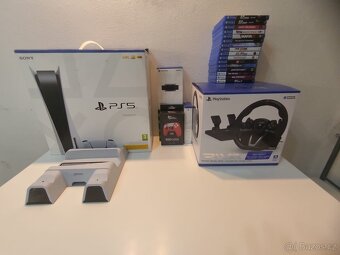 PlayStation 5 s mechanikou + hry + příslušenství - 7