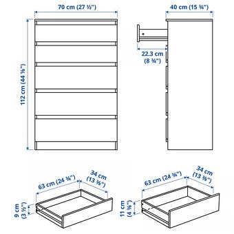 Bílá Komoda Ikea - 7