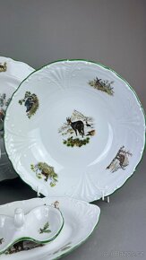 Myslivecký jídelní servis, myslivecký porcelán NOVÝ - 7