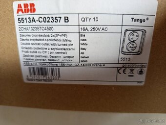 Cyky 3x2.5J kabely 3x1.5 ZÁSUVKY TANGO BÍLÁ - 7