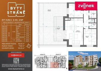 Nový byt 3+kk s terasou a zahrádkou, Nad Stráněmi - 7