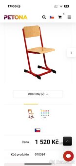 Prodám psací stůl Halmar + rostoucí židle Eco 3-5. - 7