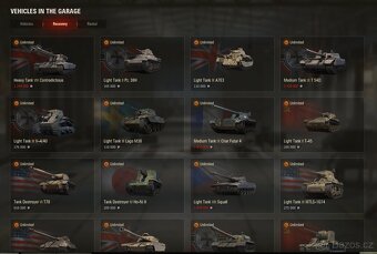 World of tanks účet- chieftain, 907, 279, 260, VK 72.01, 907 - 7