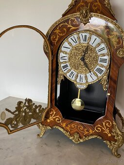 Velké stolní starožitné hodiny ve stylu A.Boulle-Tiffany - 7
