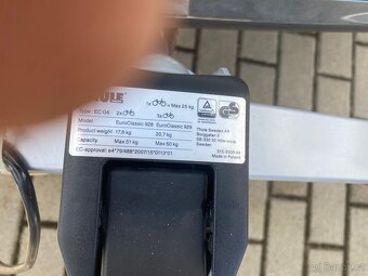 Nosič na tažné zařízení Thule EuroClassic G6 929 pro 4 kola - 7