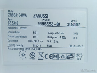 CHLADNIČKA S MRAZNIČKOU ZANUSSI - A++ - 175cm - 7