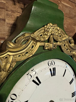 Konzolové francouzské hodiny 100 cm.rok 1800 + - dřevo,bronz - 7