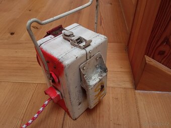 Retro ČSD nádražní lampa koncové světlo vlaku Kovo Věšín - 7