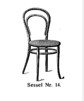 🪑Originální židle THONET Nr.14, r.1859 - 7