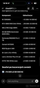 Herní PC - I9 13900ks, RTX 4080, 32gb DDR5, 2TB SSD - 7