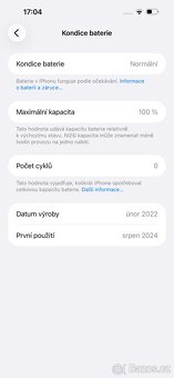 iPhone 15 PRO MAX 256 GB - Top stav - 100% kondice baterie - 7