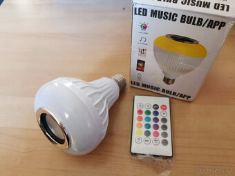 RGB žárovka s Bluetooth reproduktorem a dálkovým ovládáním - 7