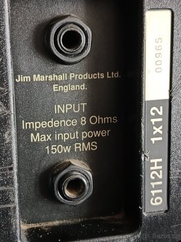 Prodám reprobedny Marshall+ zesilovač - 7
