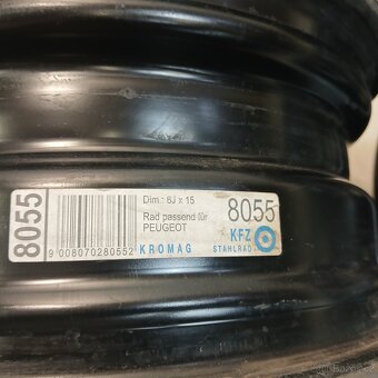 Disky na Peugeot 6Jx15 ET23 4x108 65,1 - 4ks - 7