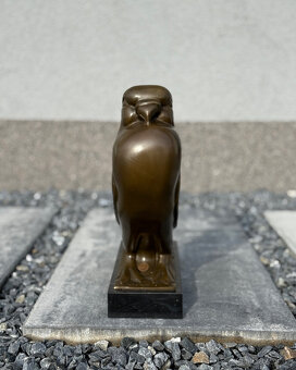 Bronzová socha Holub luxusní art deco dekorace z bronzu - 7